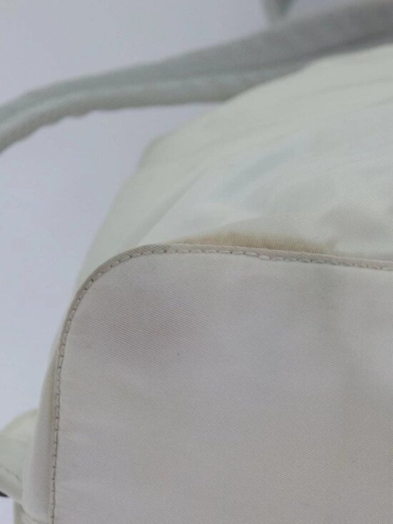 PRADA Backpack Nylon White Silver main image 8